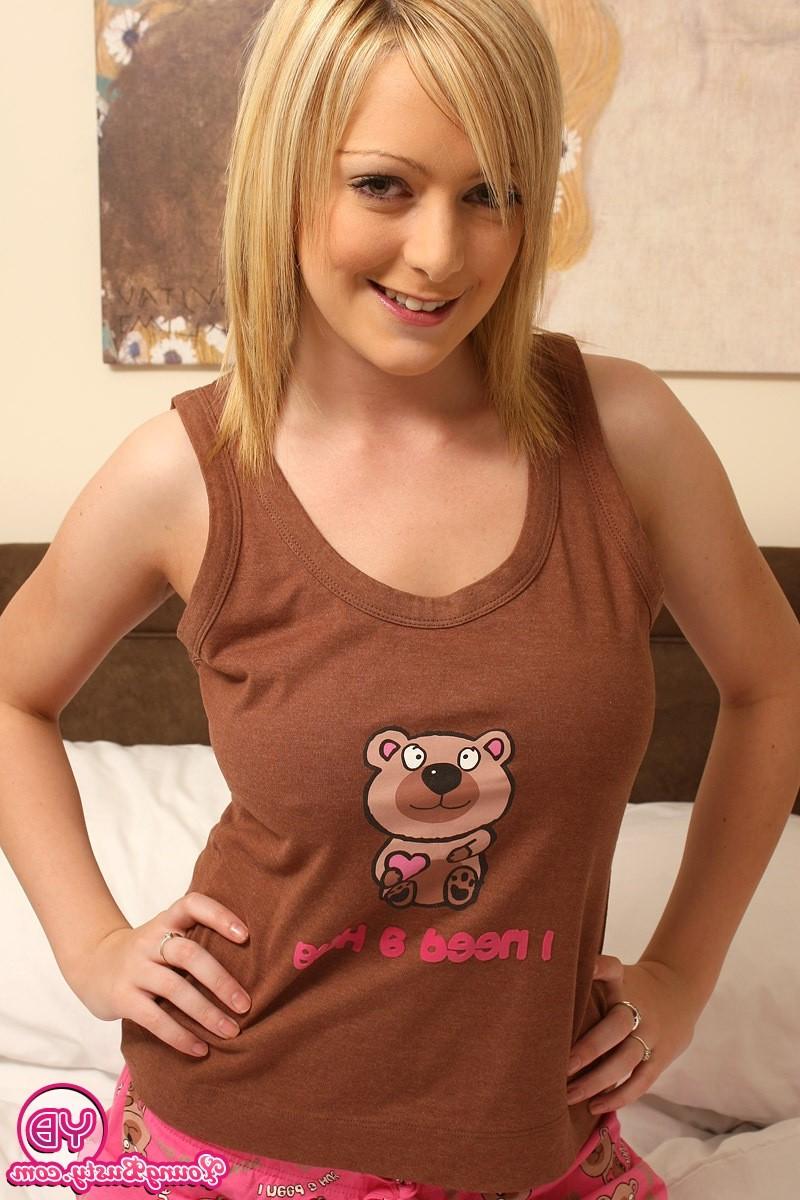 14P Adorable cute teenager with large tits loves undressing