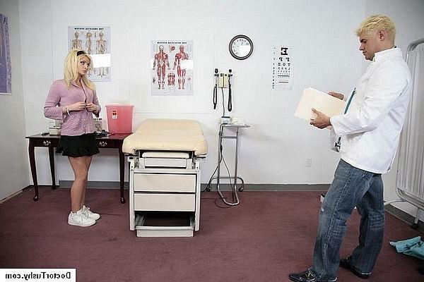 20P Adorable young blonde visit gyno doctor for full medical check