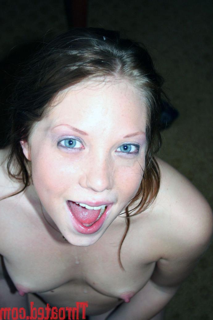 18P Adorable teen Kara Mynor loves deep throating cock