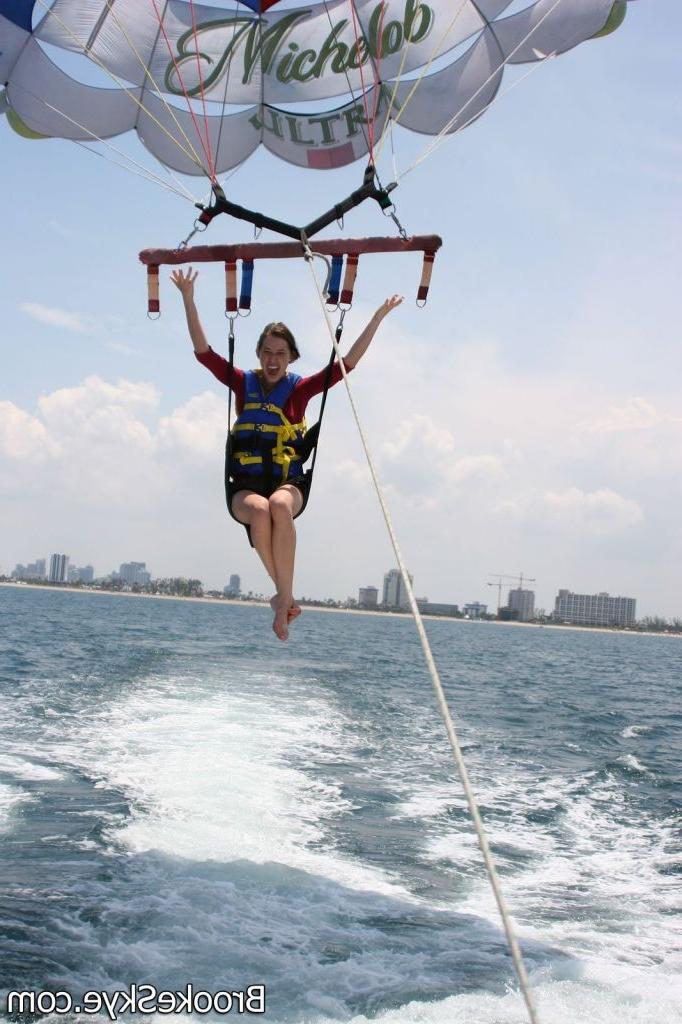 16P Brooke Skye :: Lovely teen flying by parachute and making lesbian love on the bo