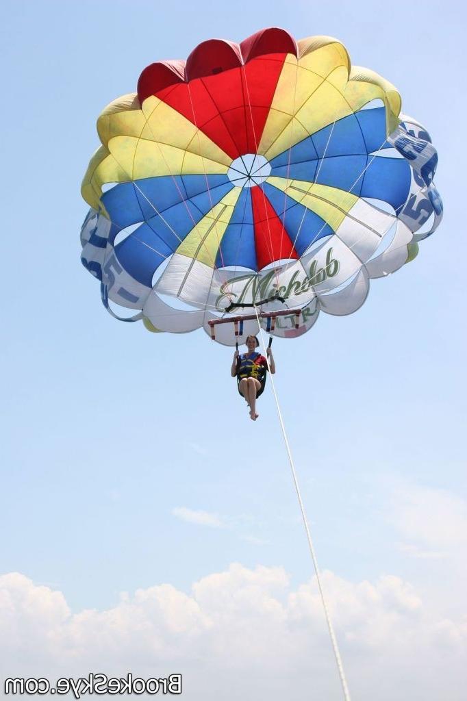 16P Brooke Skye :: Lovely teen flying by parachute and making lesbian love on the bo