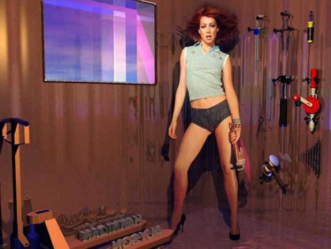 16P Lovely sexy celebrity Alyson Hannigan showing nude tits