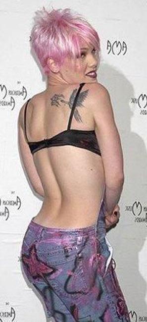 15P Lovely sexy singer Pink posing very hot
