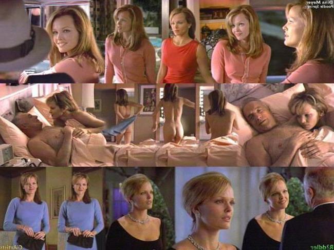 16P Adorable actress Dina Meyer nude in hot movie scenes