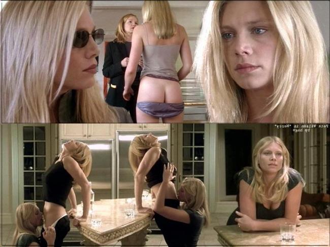16P Adorable celebrity actress Peta Wilson shows perfect nude tits