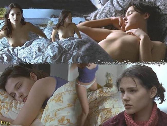 16P France adorable actress Virginie Ledoyen shows nude tits