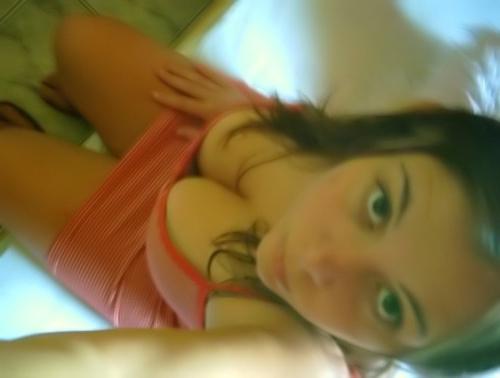 16P Adorable blonde temptress nudes and shows her slick pussy