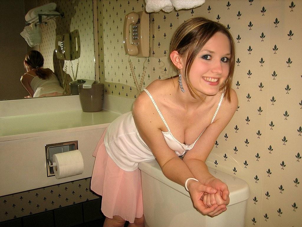 15P Petite teenie with tiny boobies rubs her sweet pussy