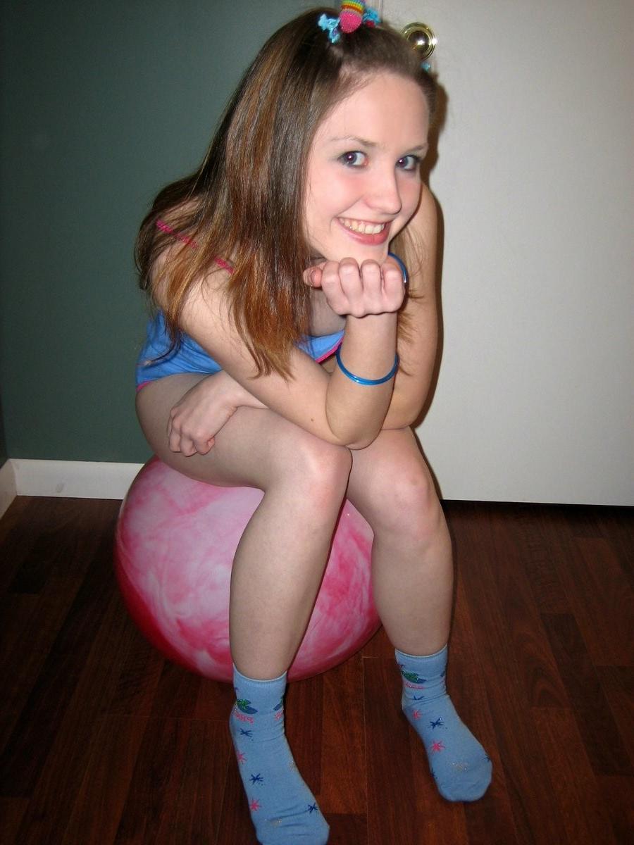 18P Petite teen cutie in panties shows off her tiny boobies