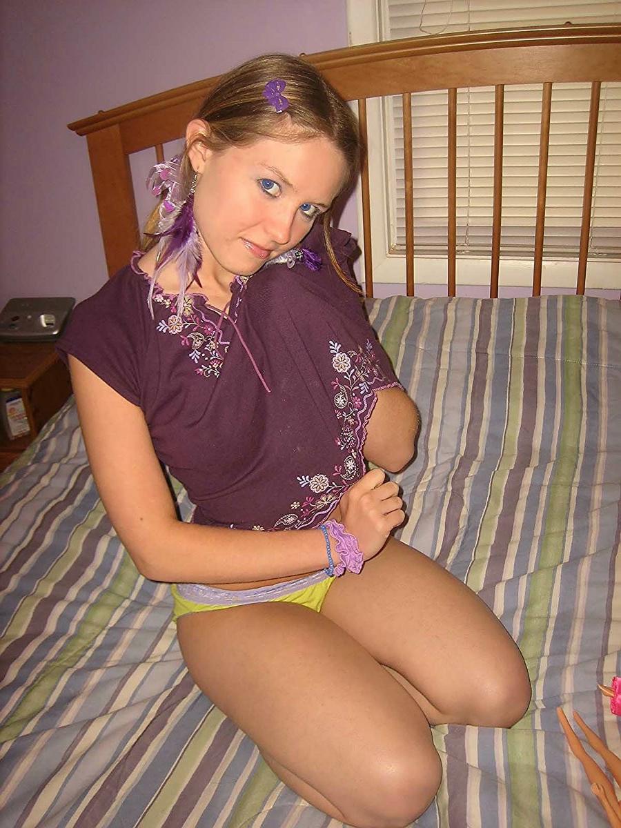 18P Silly teen getting nude and having fun with barbie