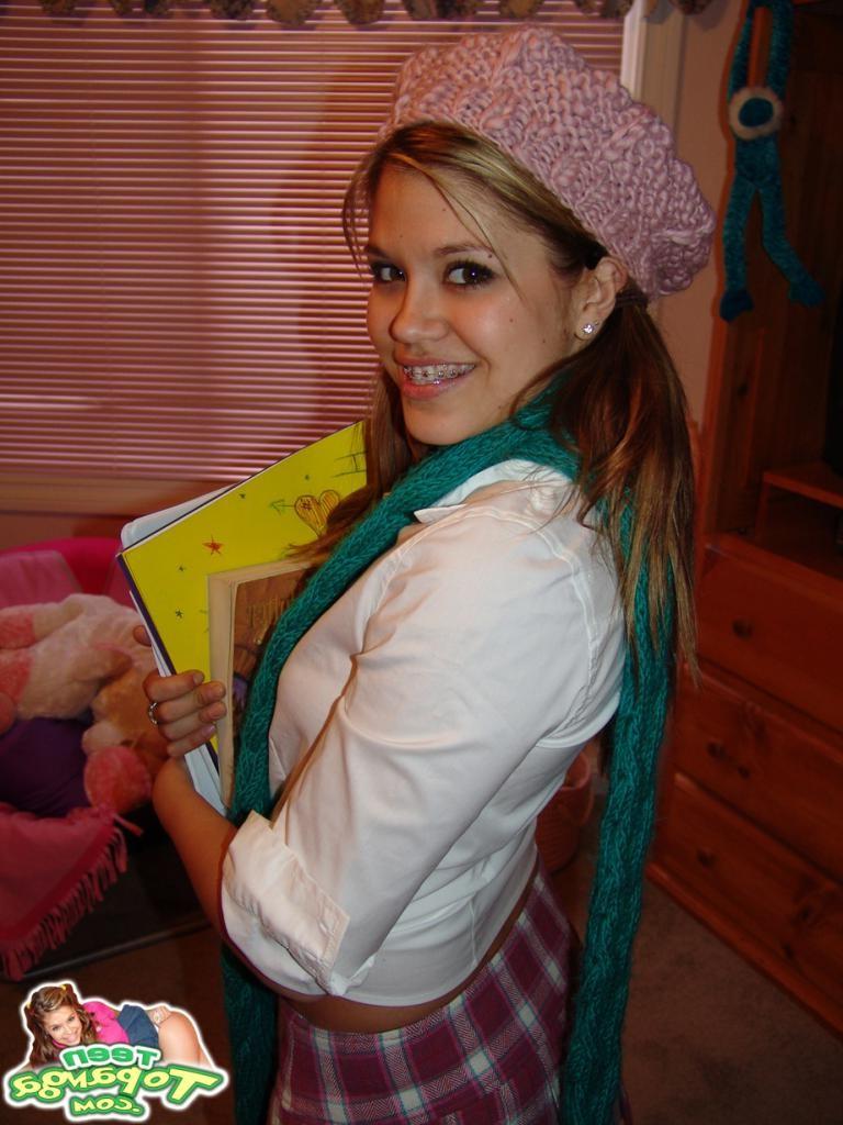 16P An adorable teen babe is teasing and seducing