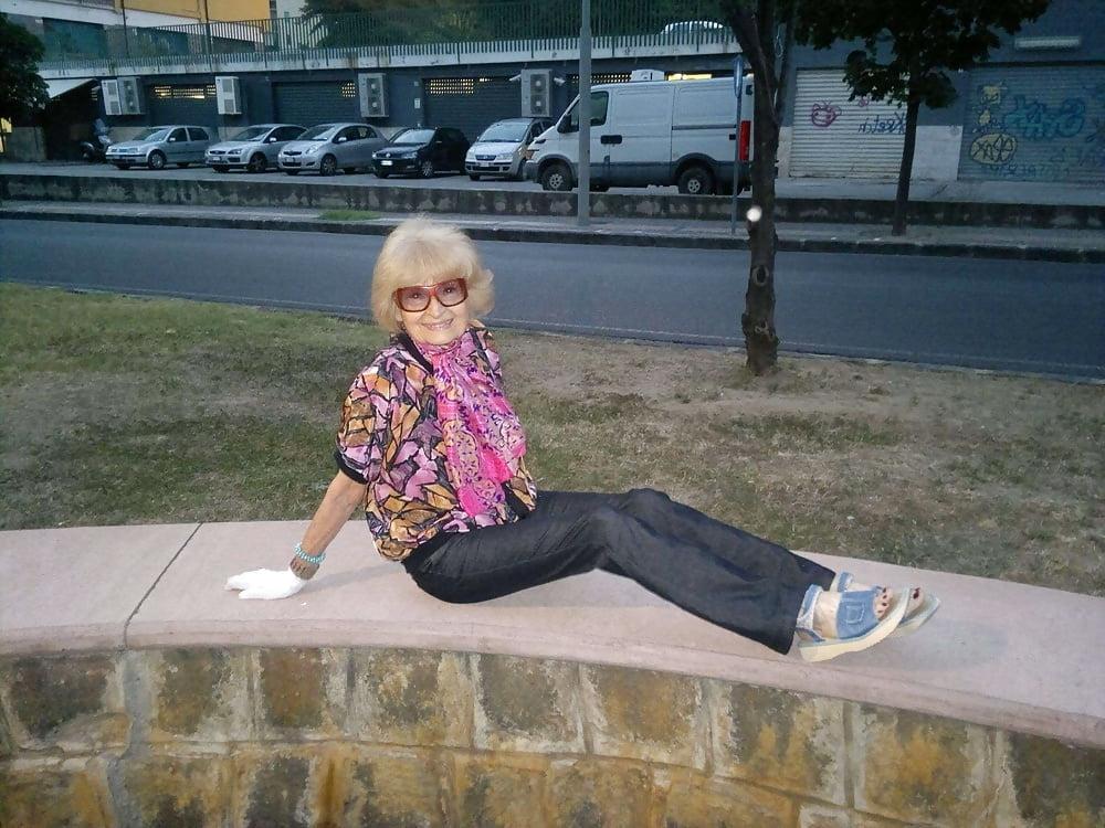 13P Adorable non-nude very old granny
