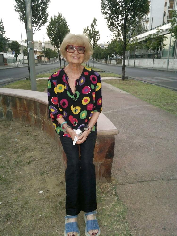 13P Adorable non-nude very old granny
