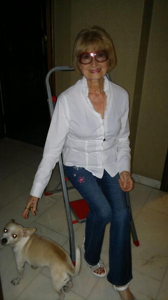 13P Adorable non-nude very old granny