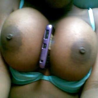 20P Black ebony african natural boobs