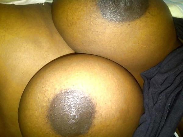 20P Black ebony african natural boobs