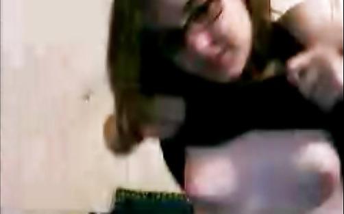 25P Young petite teen shows it all
