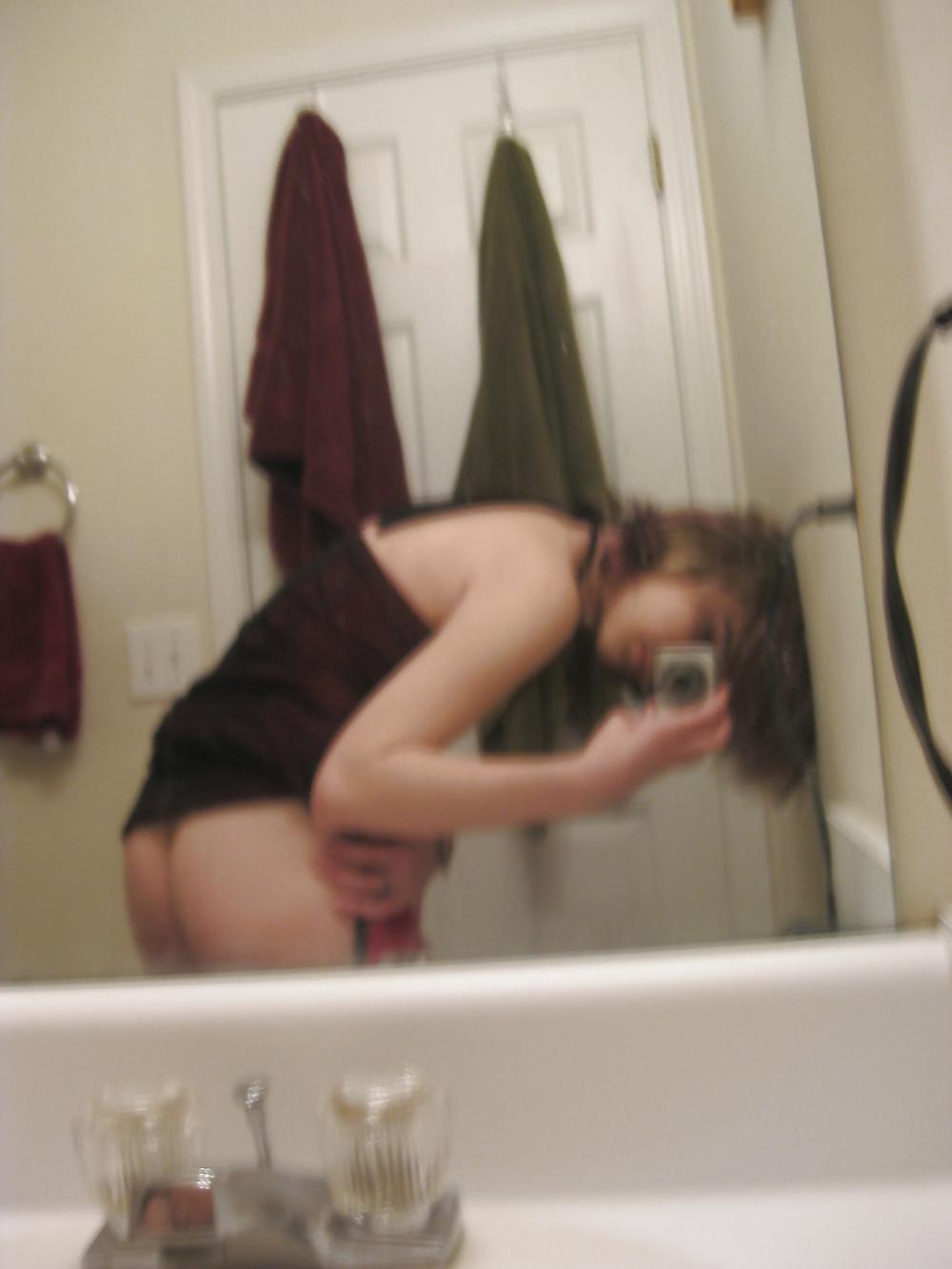 25P Young petite teen shows it all
