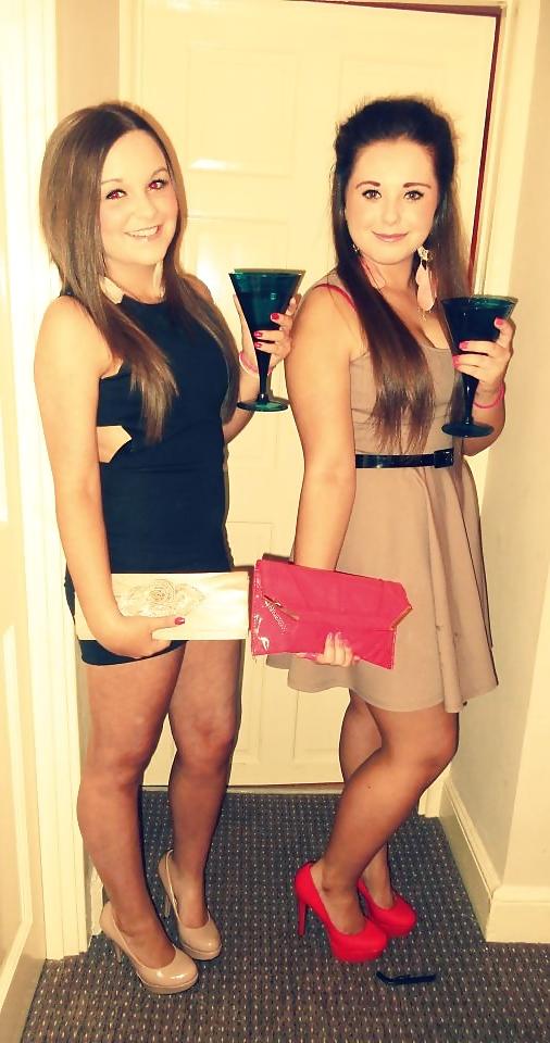 25P Northern Irish Lasses All Dressed Up Waiting For Cum
