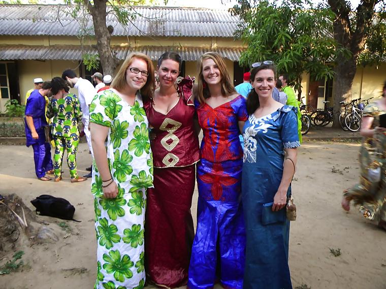 7P White ladies in African clothes