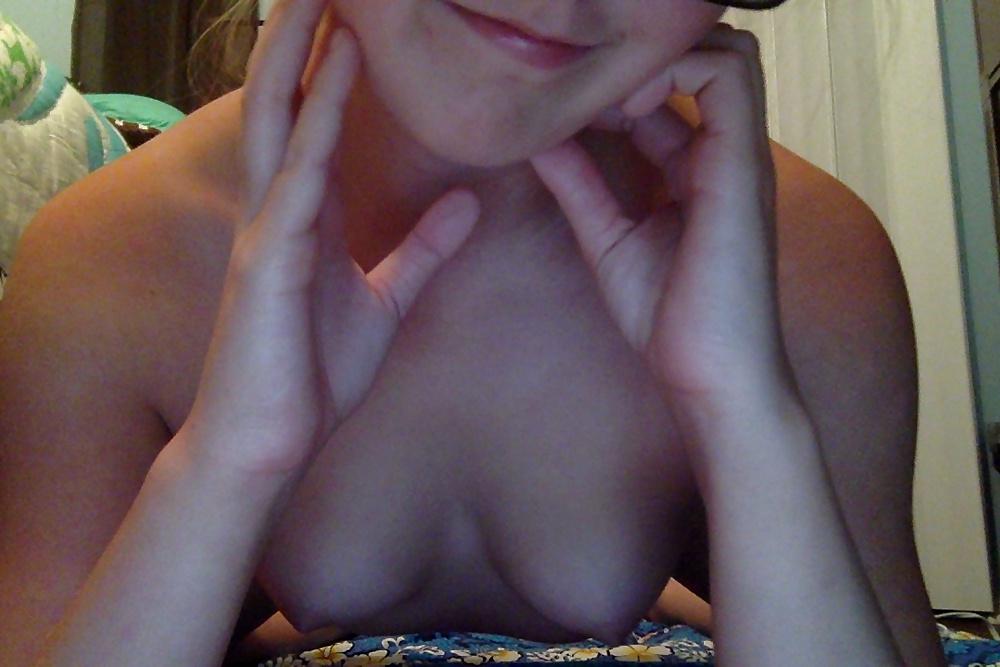 15P Blonde in glasses toys all her holes