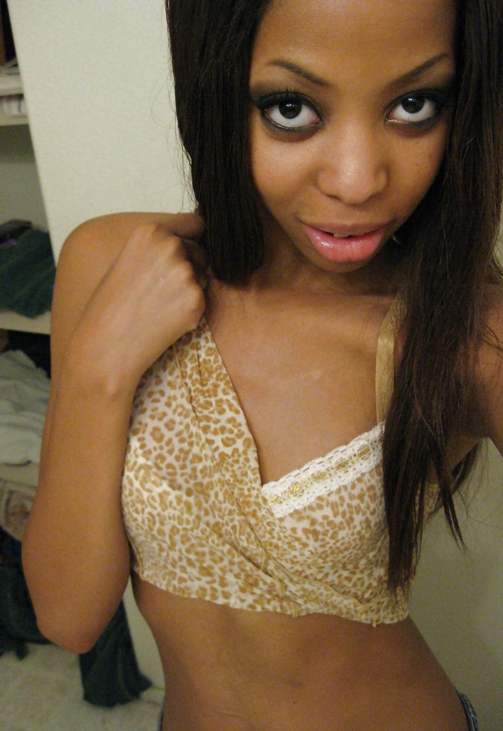 25P African American teen pussy - PIERCED! 