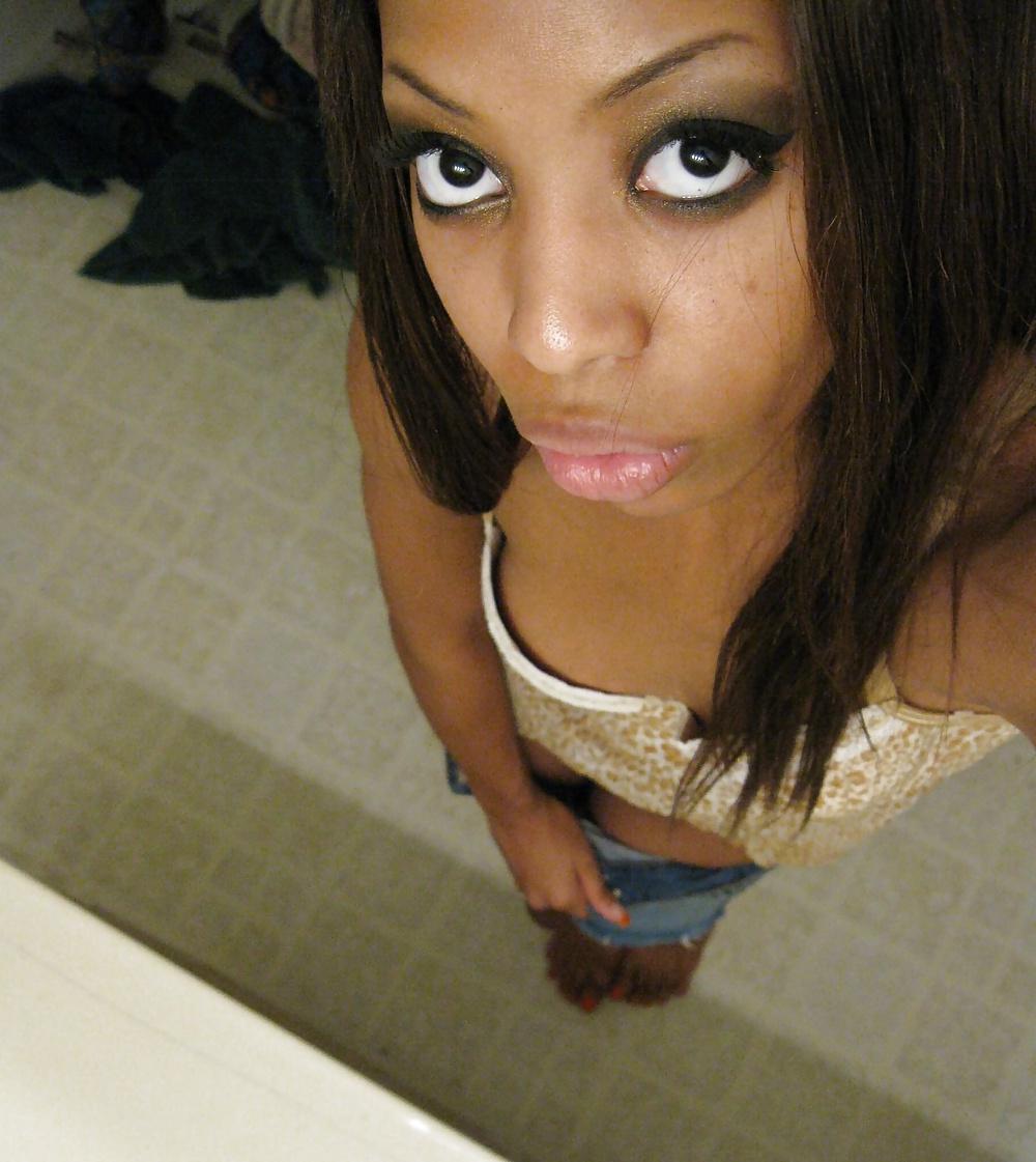 25P African American teen pussy - PIERCED! 