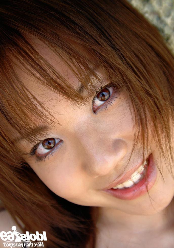 16P Cute asian teen babe Chikaho Ito stripping off her clothes outdoor