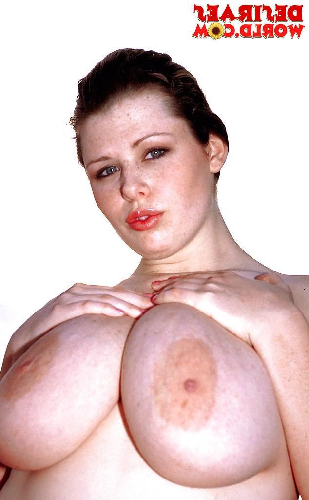 16P Plump pornstar Desirae demonstrating massive saggy boobs outdoors on beach