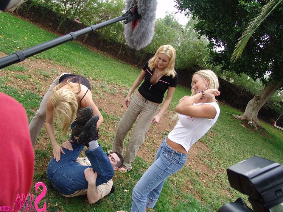 15P Sexy pornstar Silvia Saint posing non nude outdoors & teasing with hot body