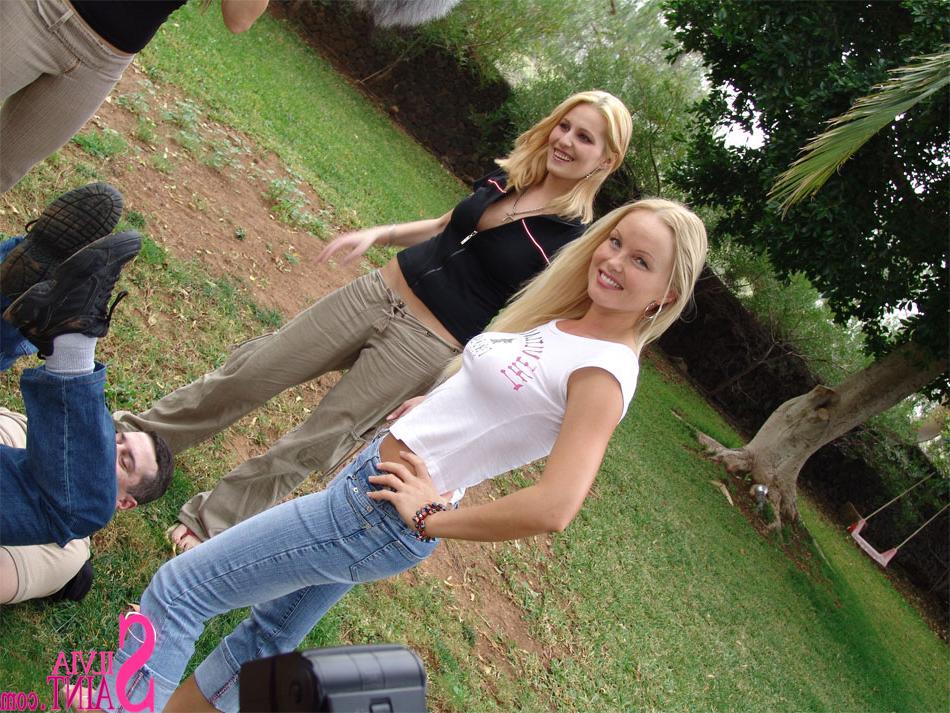 15P Sexy pornstar Silvia Saint posing non nude outdoors & teasing with hot body