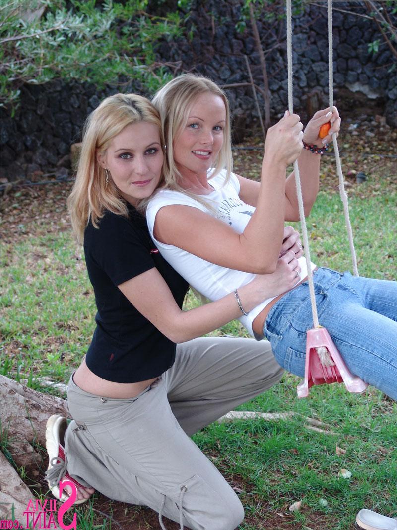 15P Sexy pornstar Silvia Saint posing non nude outdoors & teasing with hot body