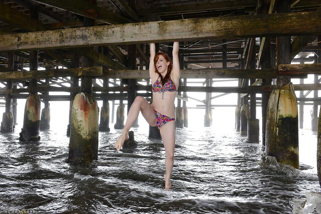 16P Big tits and hairy pussy of marvelous babe Penny Pax shown outdoor