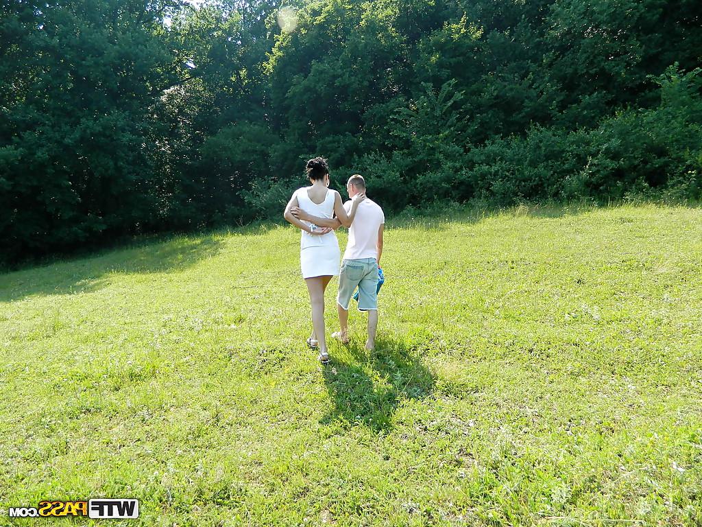 16P Horny amateur couple make some hardcore action on camera outdoor