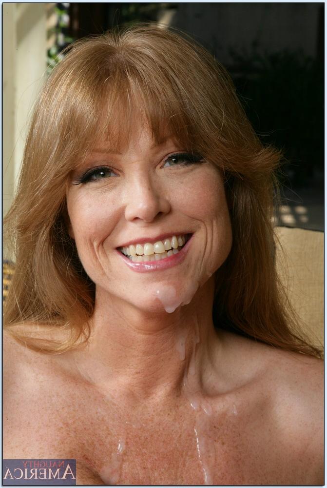 16P Redheaded MILF in glasses Darla Crane takes hard anal fucking outdoor
