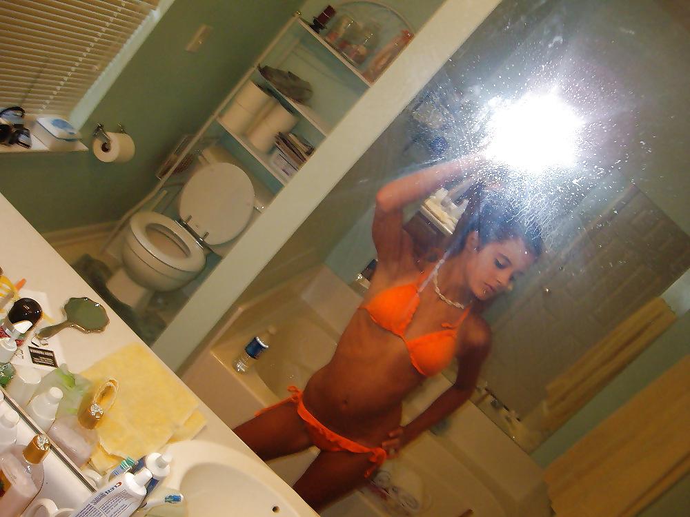 12P Teen skinny brunette showing all for the camera