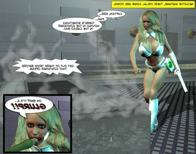 15P Lovely 3D cyber girl vs alien cocks anime hentai fetish comics