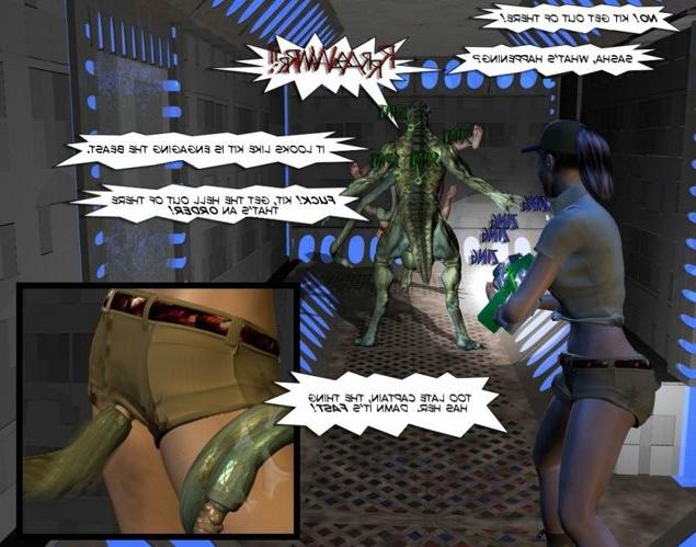 15P Lovely 3D cyber girl vs alien cocks anime hentai fetish comics