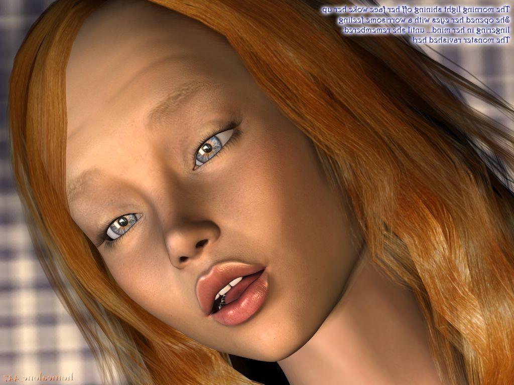 16P Alien with very long and fat cock hard fucking and cum covering pretty teen
