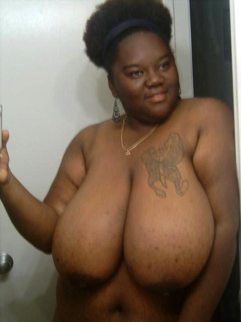 12P Huge ebony boobies photos