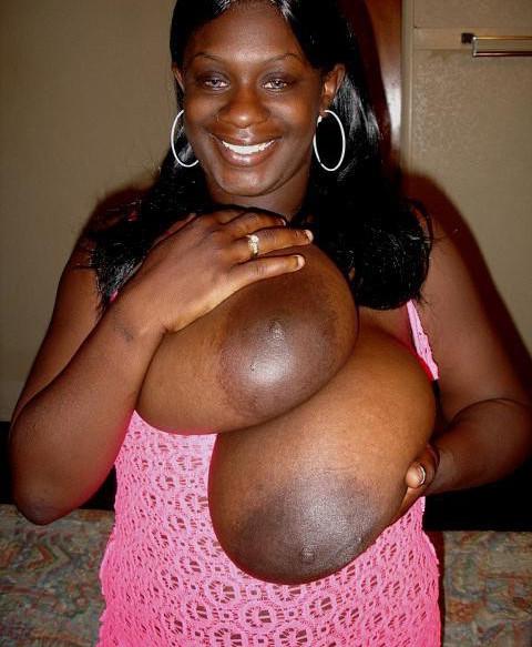 12P Enormous ebony breasts