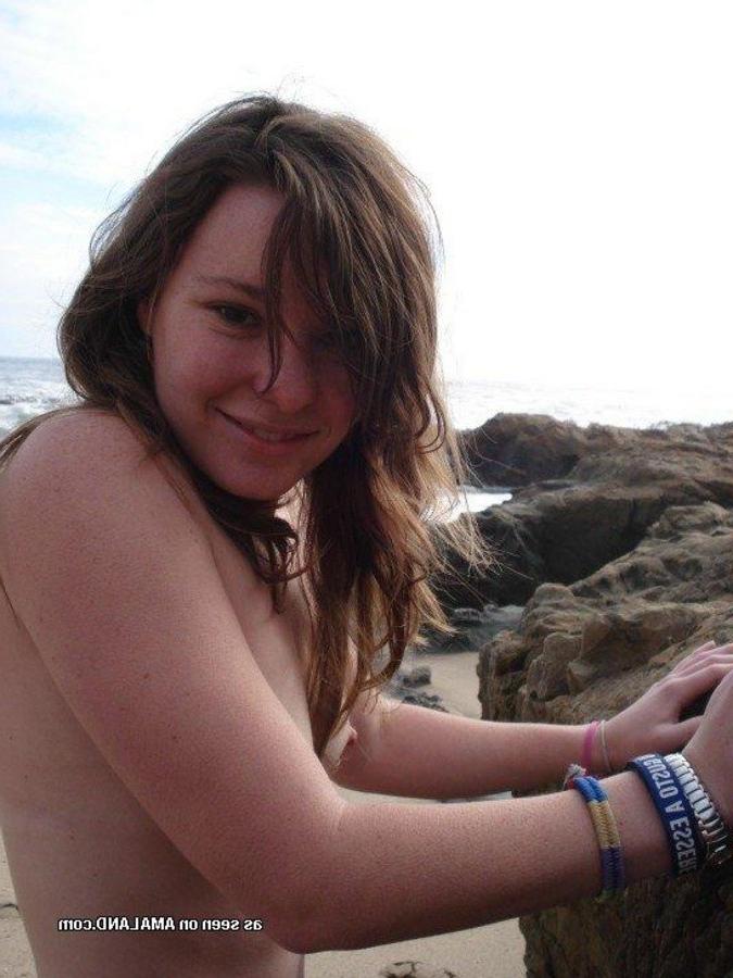 12P Two naughty babes posing naked outdoors for their BFs