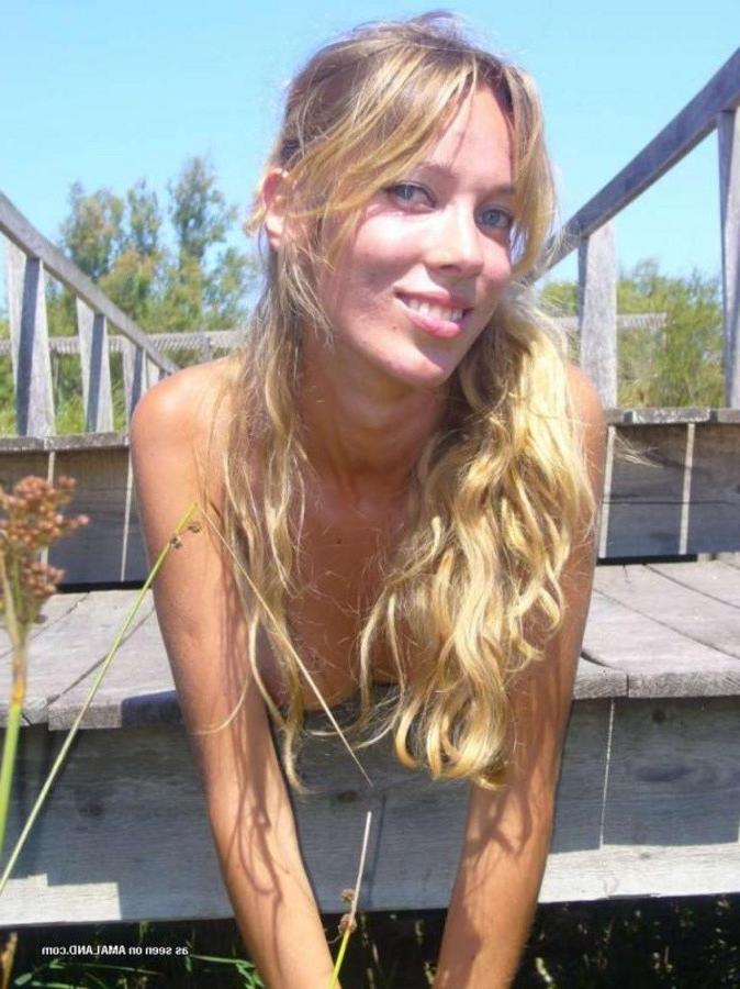 12P Collection of an amateur chick being a tease outdoors