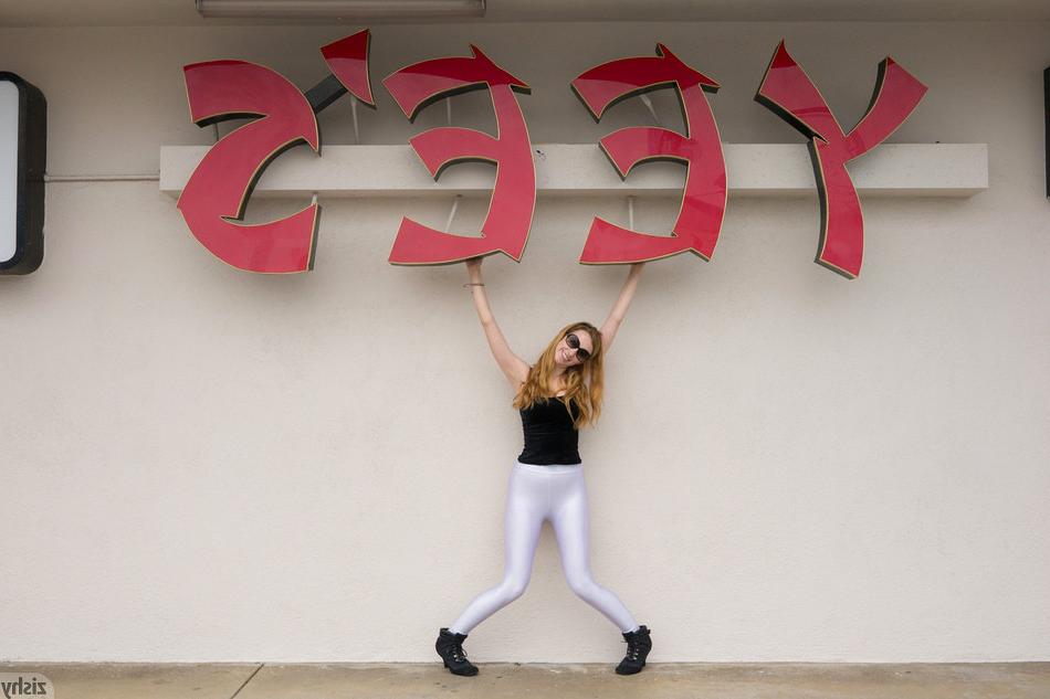 15P Outdoors in public wearing tight white pants