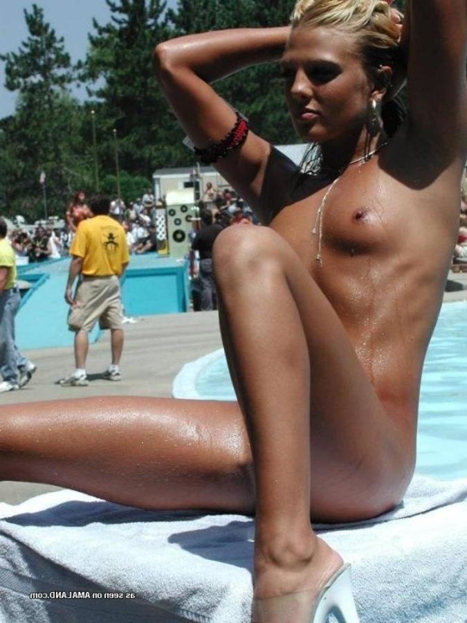 12P Compilation of naked girlfriends posing sleazy outdoors