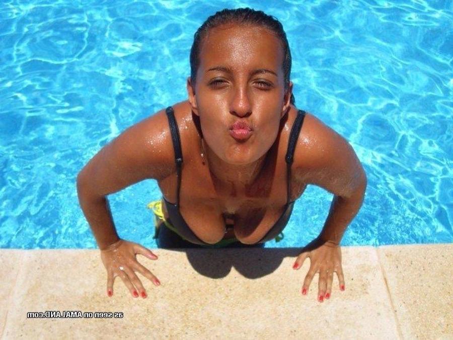 12P Collection of various amateur girlfriends posing outdoors