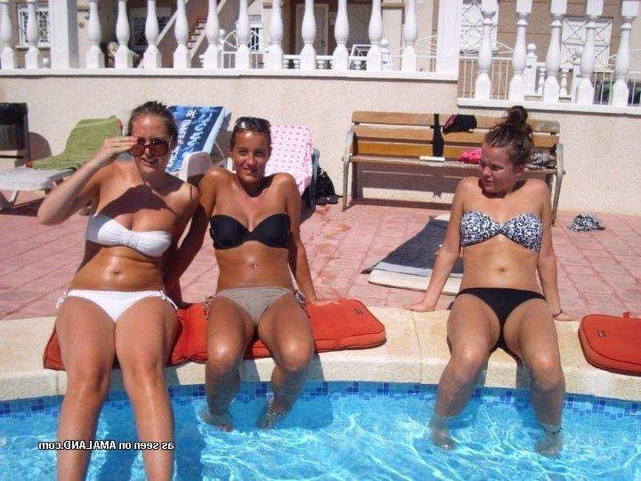 12P Collection of various amateur girlfriends posing outdoors