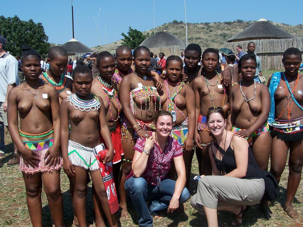 12P Real amateur members of native African tribes posing nude