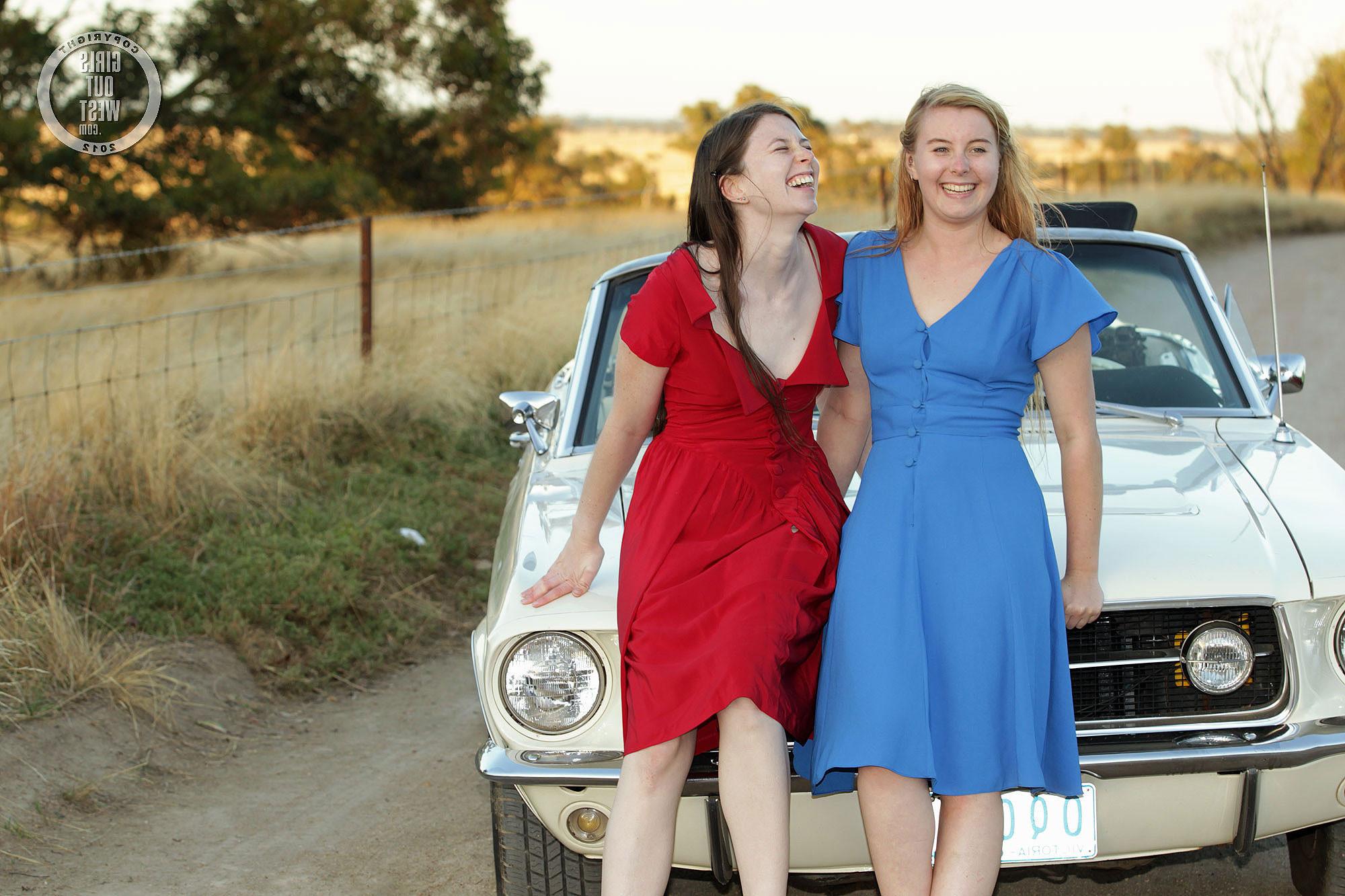15P Two lesbians have fun outdoors
