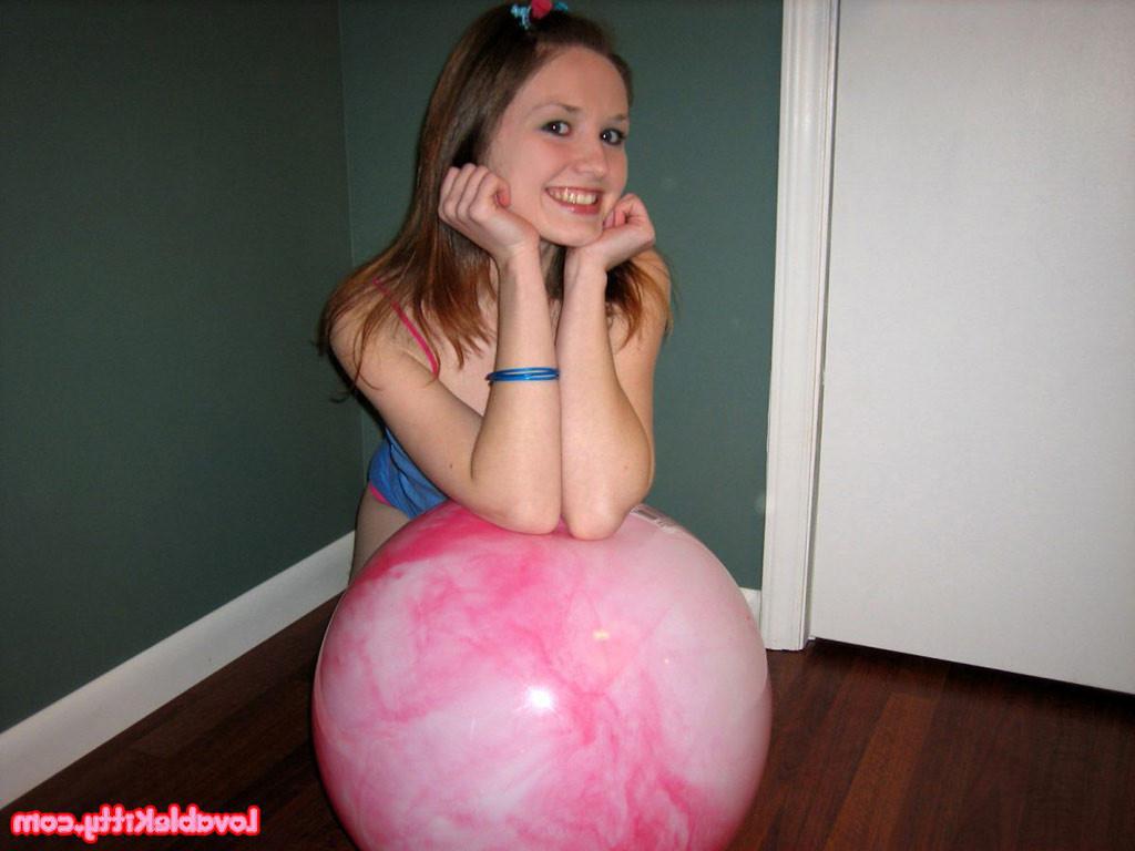 15P Lovable Kitty playing with her ball